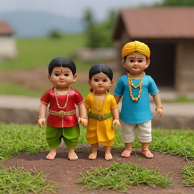 3D cartoon character art